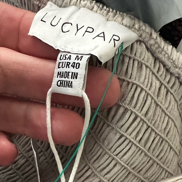 NWT Lucy Paris,Pleated Floor Length Dress In Silver Pewter Elegant Dress,Size M - Picture 4 of 8